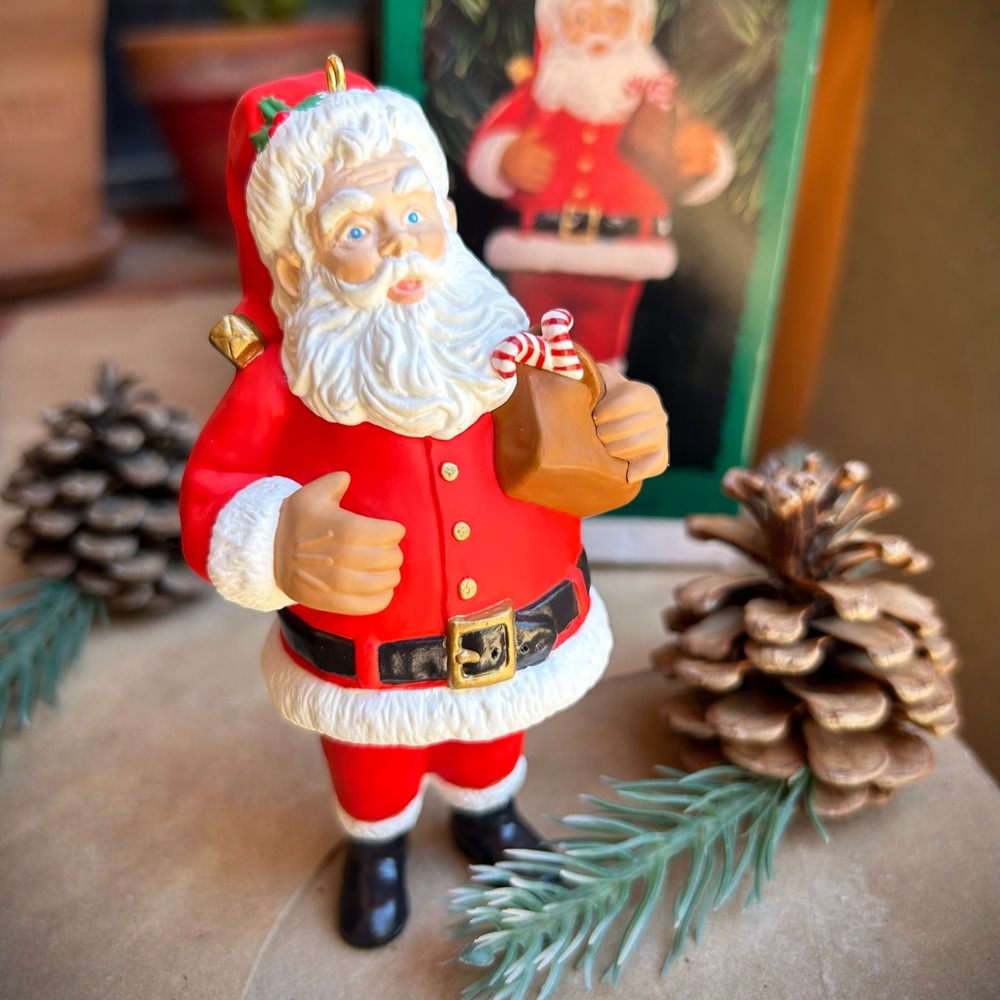 Hallmark Santa Claus Keepsake Ornament Red and White New in Box